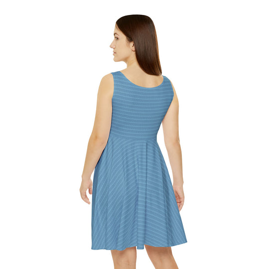 Baby Blue A-Line Skater Dress: Classic Charm - Creative Canvas Corner