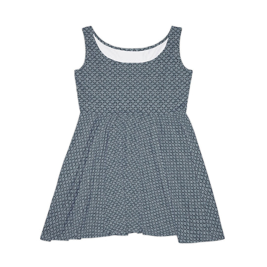 Urban Grid Skater Dress