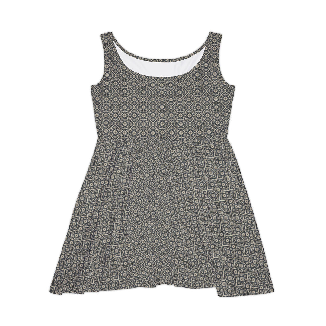 Echoed Angles Skater Dress - Creative Canvas Corner