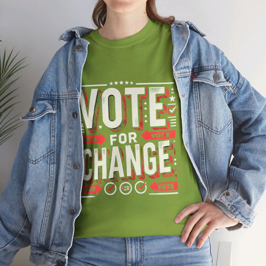 Eco-Friendly Voter T-Shirt - Green Vote - Creative Canvas Corner