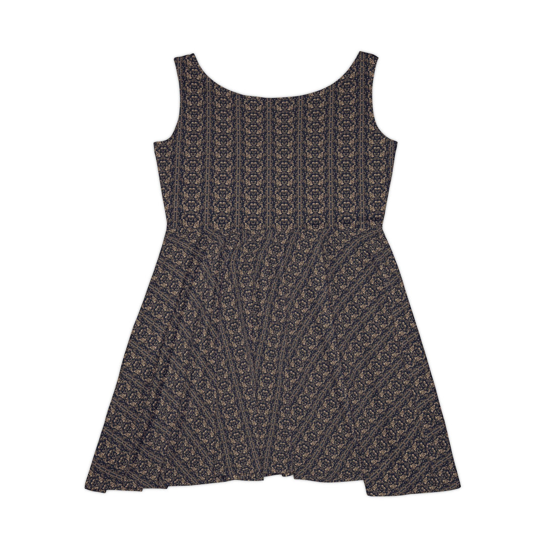 Button-Front Skater Dress - Classic Vintage Style - Creative Canvas Corner