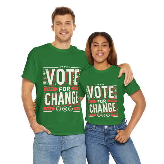 Eco-Friendly Voter T-Shirt - Green Vote - Creative Canvas Corner