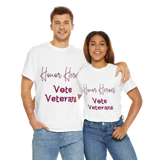 🗳️ Vote for Veterans: Honoring Our Heroes T-Shirt 🎖️ - Creative Canvas Corner