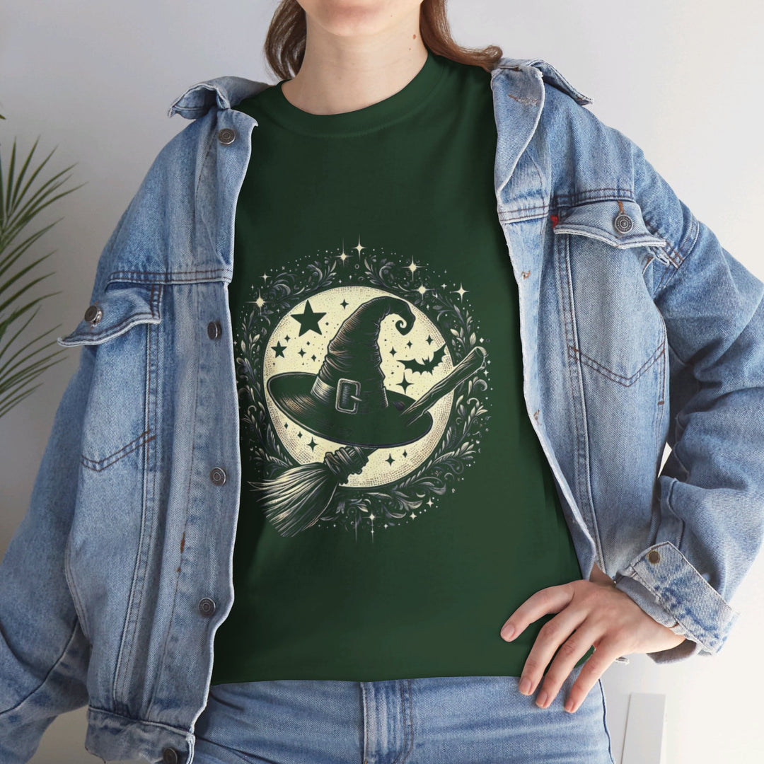 Witch Hat and Broom Halloween Amazing T-Shirt