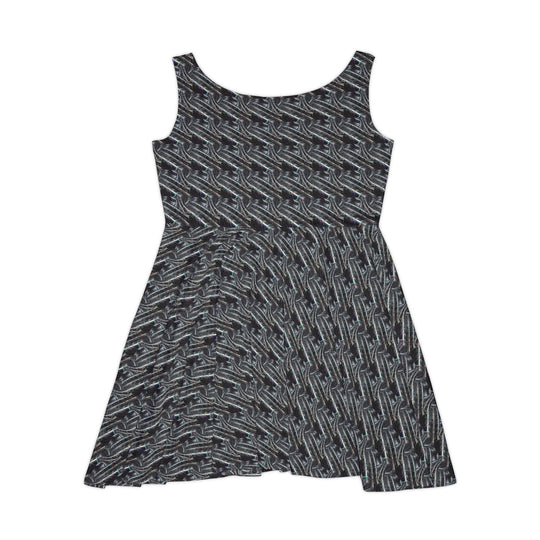 Futuristic Alloy Vibe Women Skater Dress