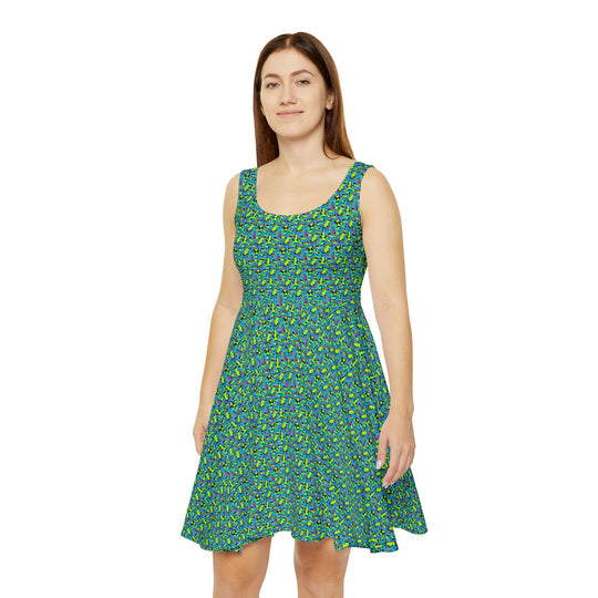 Retro Vibe Women Skater Dress
