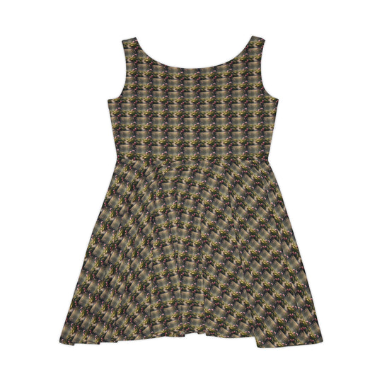 Blossom Pathway Women Skater Dress - Creative Canvas Corner