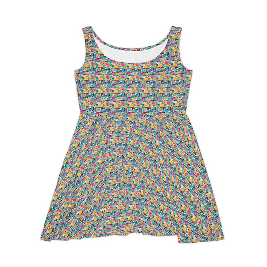 Wall Poster Vibe Women Skater Dress