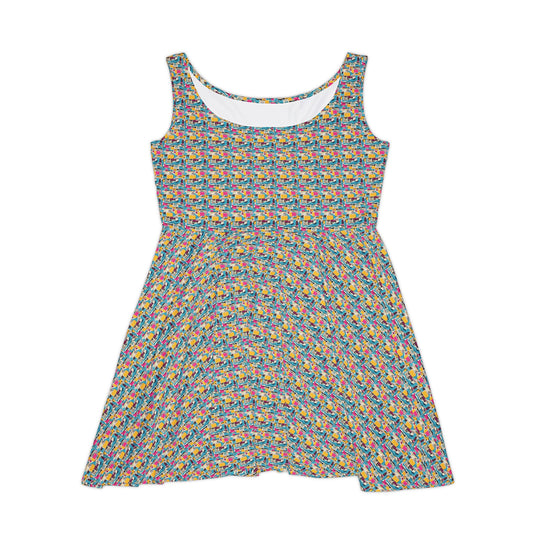 Wall Poster Vibe Women Skater Dress