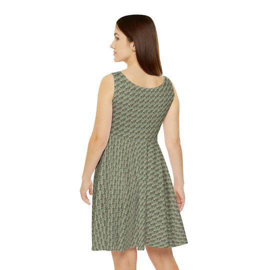 Eco Bloom Vibe Women Skater Dress - Creative Canvas Corner