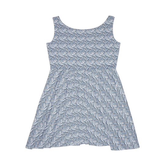 Baby Blue Mini Skater Dress: Everyday Serenity - Creative Canvas Corner