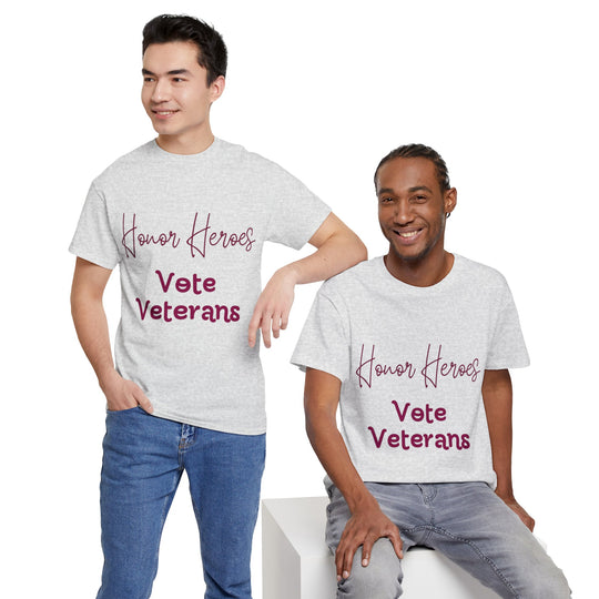 🗳️ Vote for Veterans: Honoring Our Heroes T-Shirt 🎖️ - Creative Canvas Corner