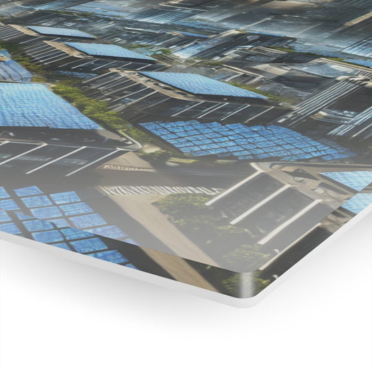 Solar-Powered Futuristic City Acrylic Print