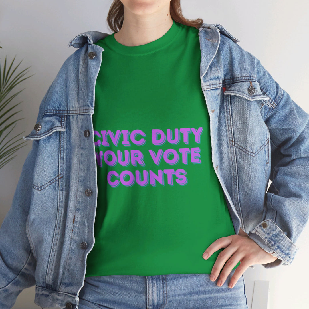 Civic Duty T-Shirt - Your Vote Counts