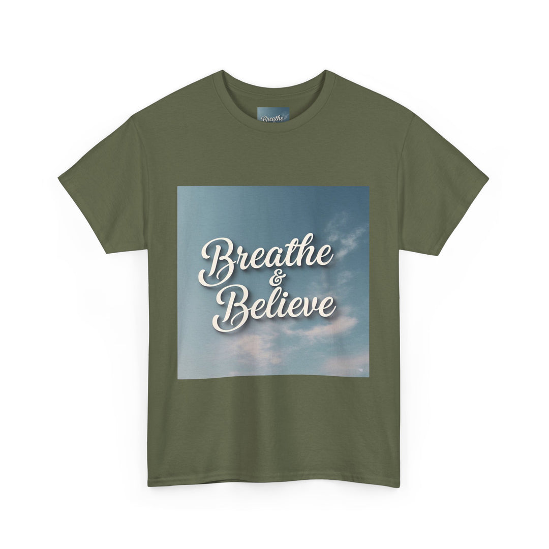 Breathe & Believe T-Shirt – self compassion shirt