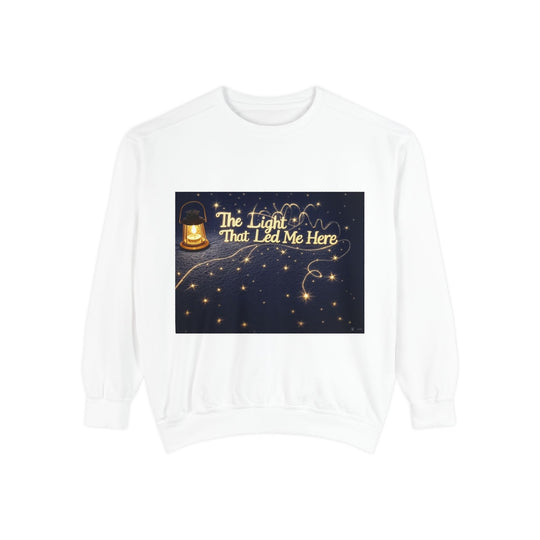 The Light That Led Me Here – emotional tribute sweatshirt for mom
