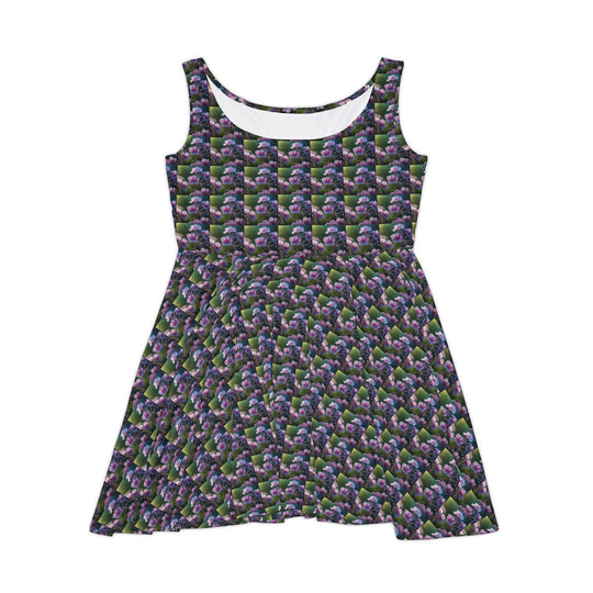 Dewdrop Garden Women Skater Dress - Creative Canvas Corner