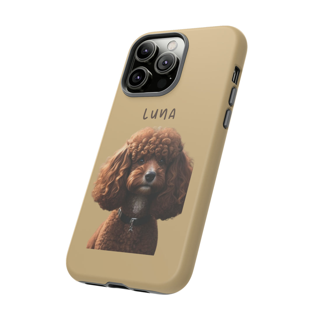 Custom Poodle Pet Phone Case with Photo and Name - Dog Lover's Choice - Creative Canvas Corner