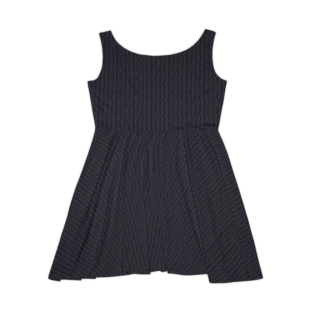 Edgy Goth Skater Dress - 90s Grunge Revival - Creative Canvas Corner