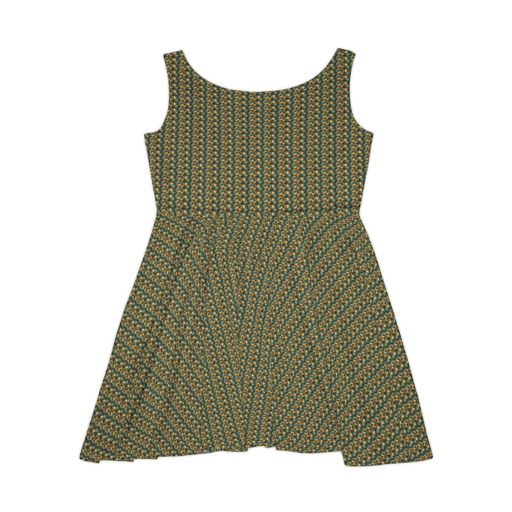 Tessellated Leaf Skater Dress