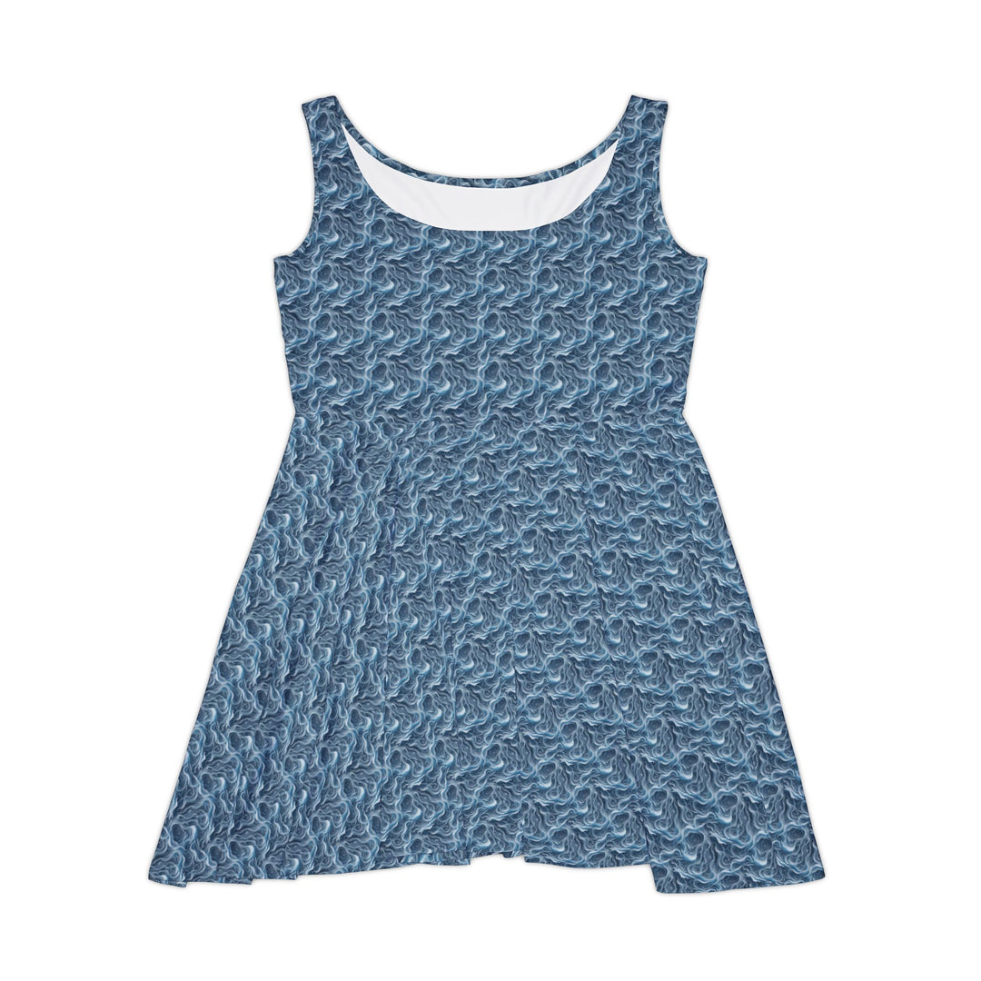 Arctic Wave Vibe Women Skater Dress - Creative Canvas Corner