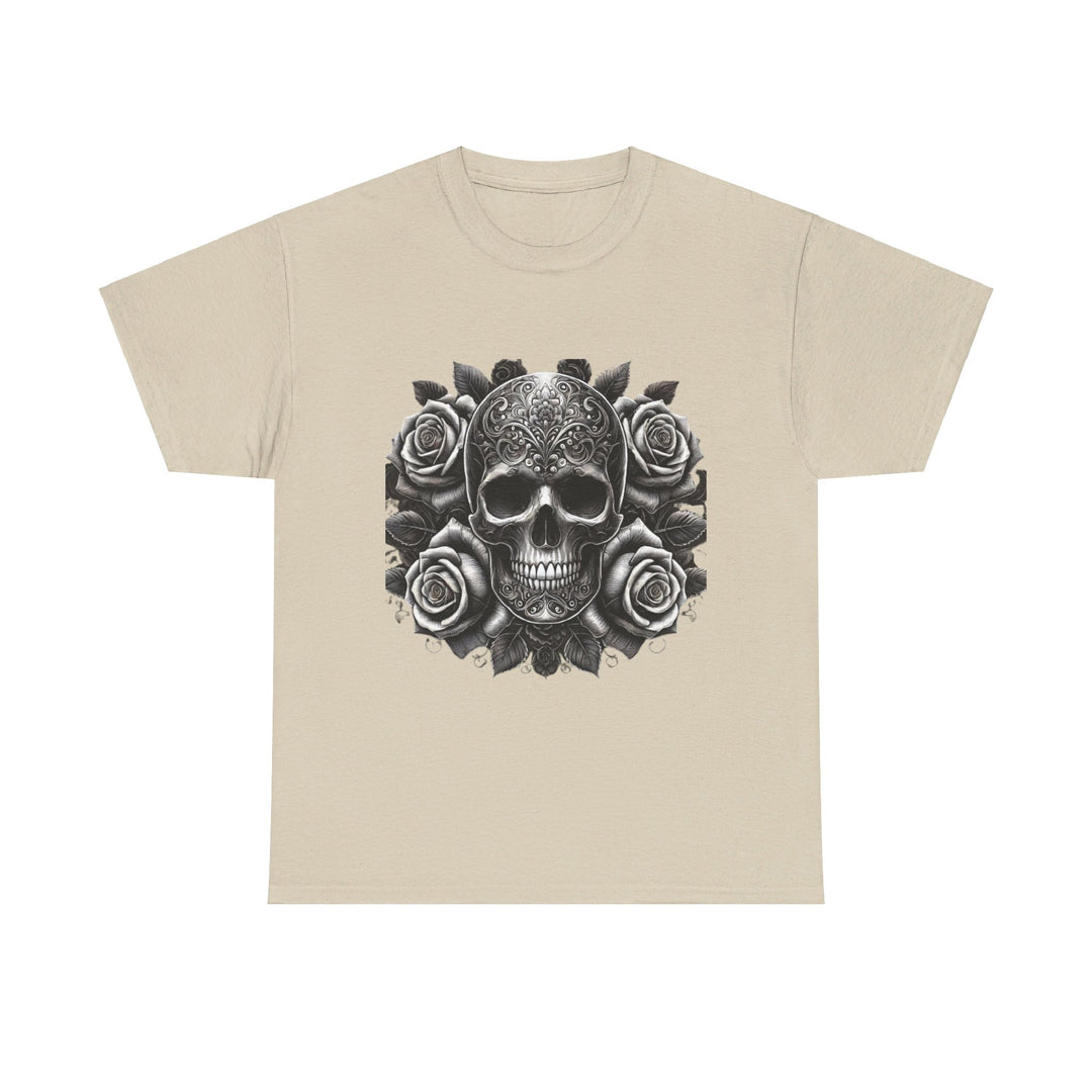 Skull and Roses Halloween T-Shirt