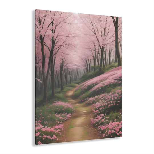 🌸 Pink Paradise: Stunning Trees in the Forest 🌳 - Creative Canvas Corner