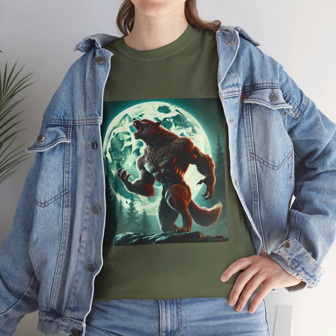 Full Moon Werewolf Halloween T-Shirt