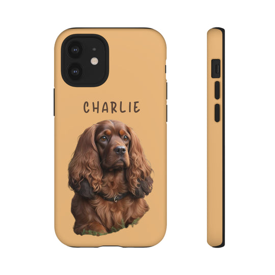 Custom Cocker Spaniel Pet Phone Case with Photo and Name - Dog Lover's Choice - Creative Canvas Corner