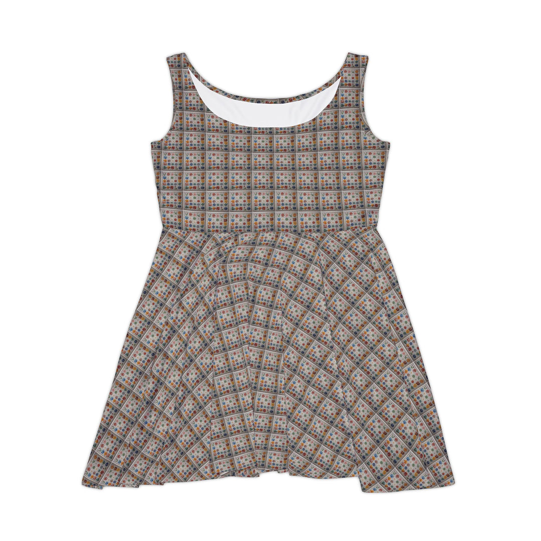 Botanical Mosaic Dream Women Skater Dress - Creative Canvas Corner