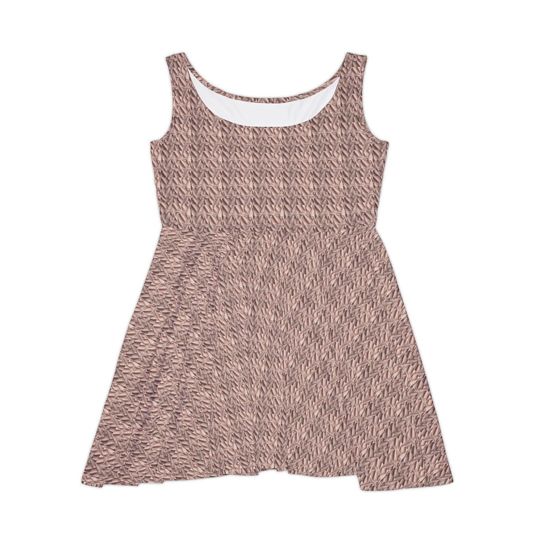 Pale Pink Smocked Skater Dress: Gentle Embrace