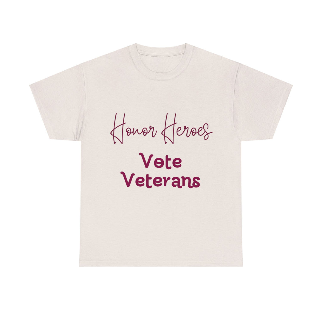 🗳️ Vote for Veterans: Honoring Our Heroes T-Shirt 🎖️ - Creative Canvas Corner