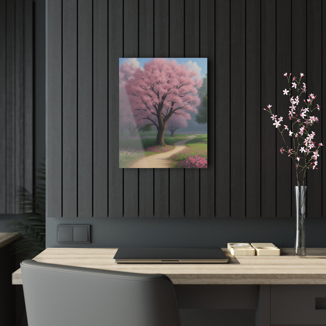 🌸 Serene Pink Trees: Tranquil Forest Scenes 🌲 - Creative Canvas Corner