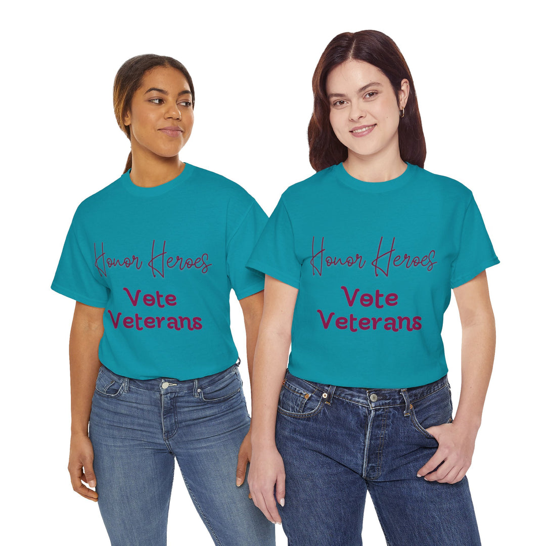 🗳️ Vote for Veterans: Honoring Our Heroes T-Shirt 🎖️ - Creative Canvas Corner