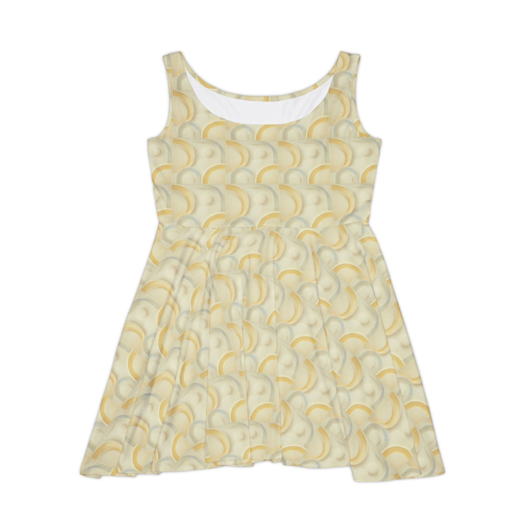 Minimalist Pale Yellow Skater Dress for a Subtle Look