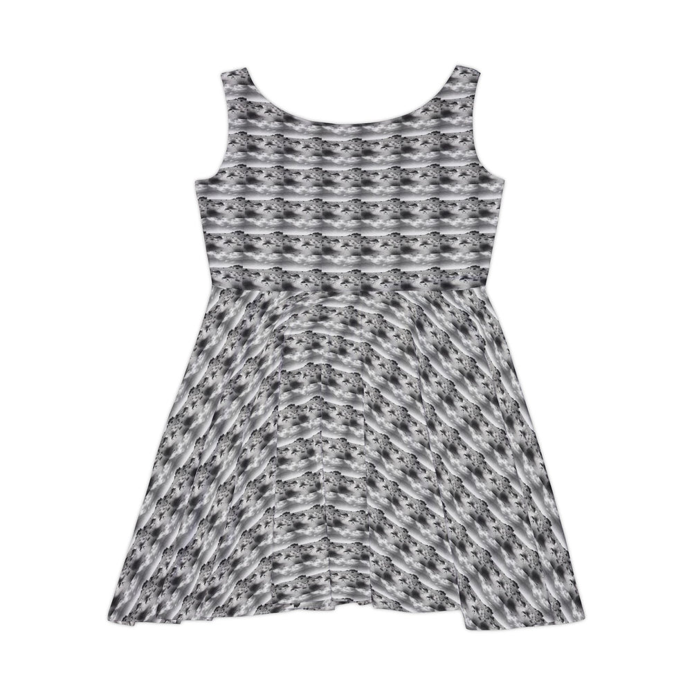 Soft Static Vibe Women Skater Dress