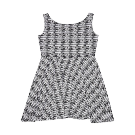 Soft Static Vibe Women Skater Dress