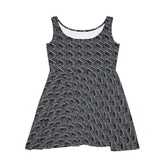 Futuristic Alloy Vibe Women Skater Dress