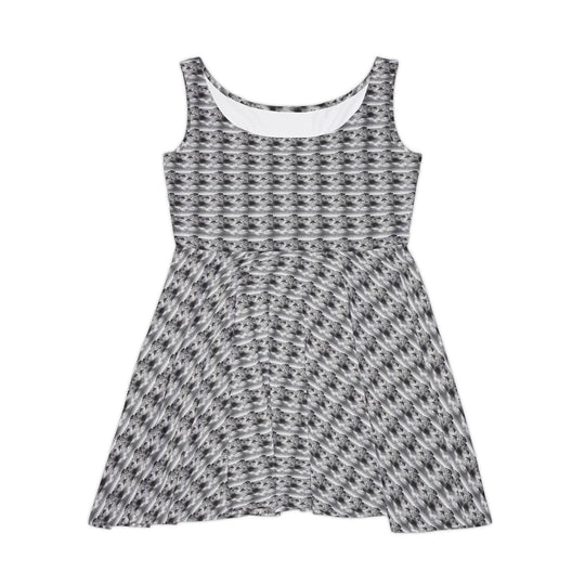 Soft Static Vibe Women Skater Dress