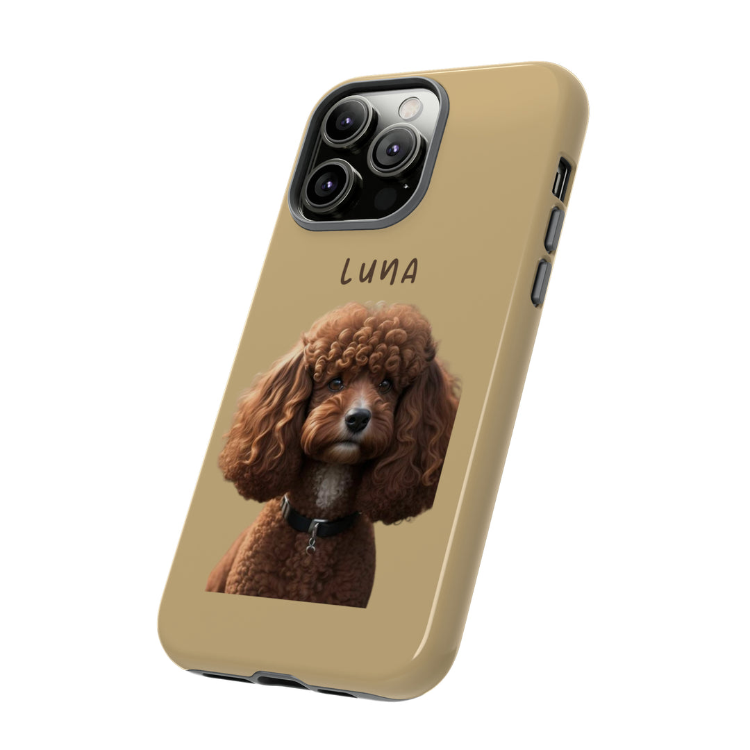 Custom Poodle Pet Phone Case with Photo and Name - Dog Lover's Choice - Creative Canvas Corner