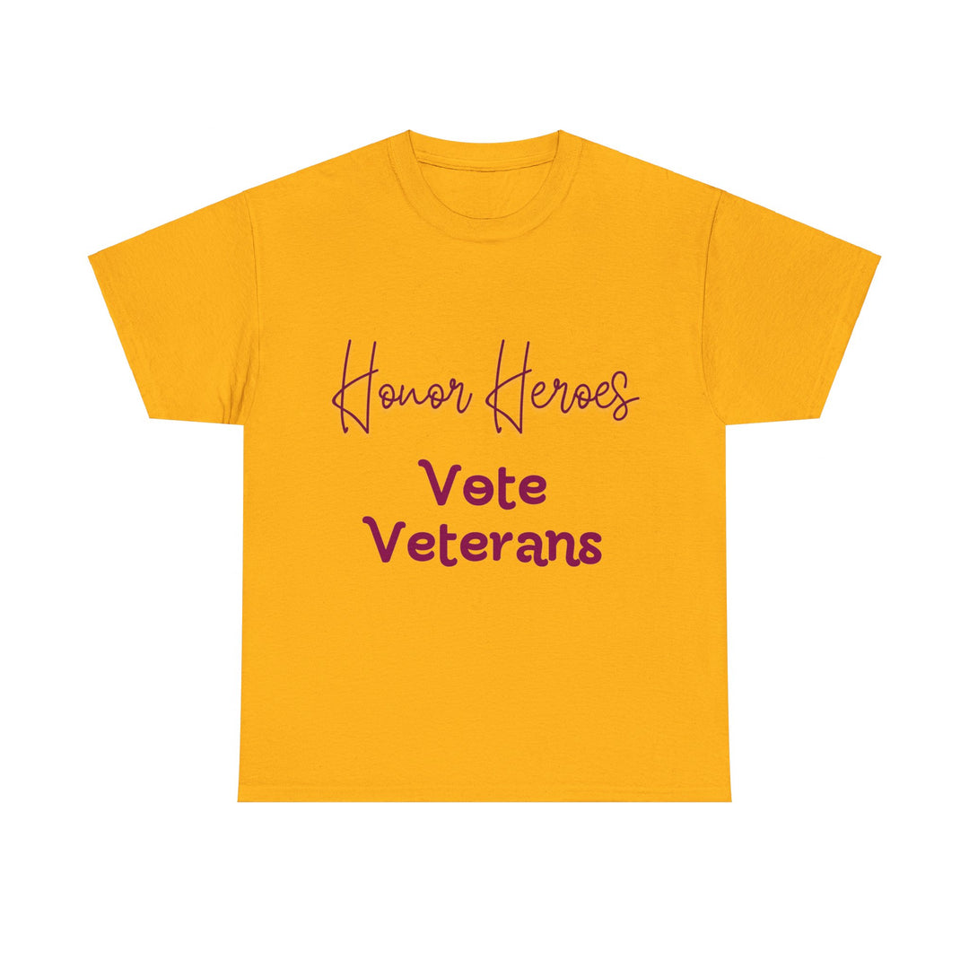 🗳️ Vote for Veterans: Honoring Our Heroes T-Shirt 🎖️ - Creative Canvas Corner