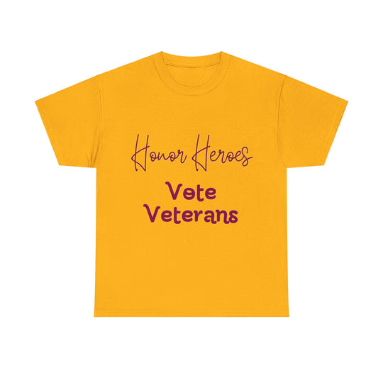 🗳️ Vote for Veterans: Honoring Our Heroes T-Shirt 🎖️ - Creative Canvas Corner