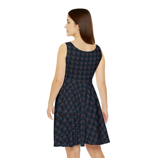 Burnt Neon Vibe Women Skater Dress - Creative Canvas Corner