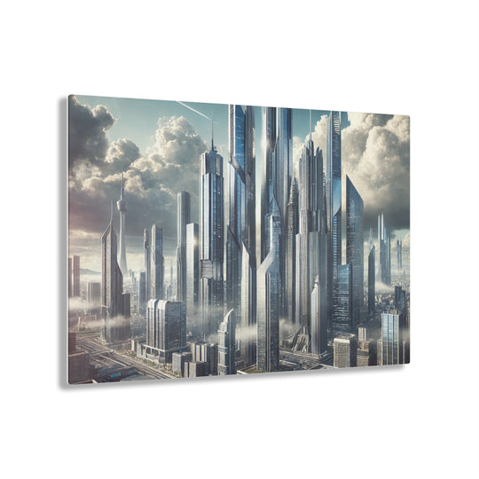 Skyward City of Tomorrow Acrylic Print