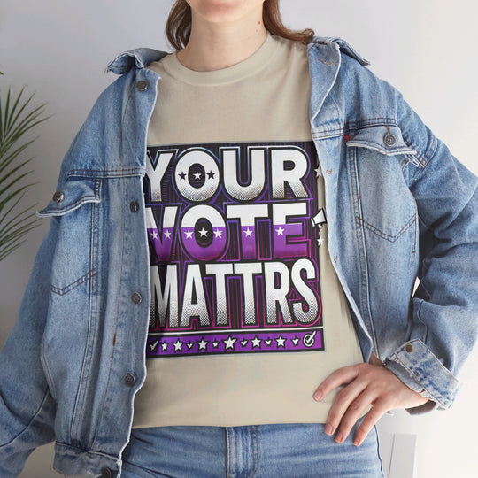 Women's Voter Tee - Your Voice Matters - Creative Canvas Corner