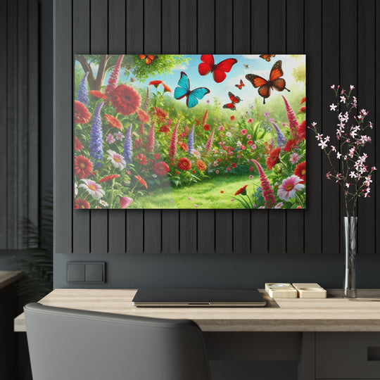 Garden of Butterflies - Daylight Acrylic Artwork