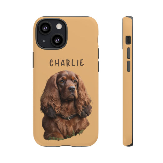 Custom Cocker Spaniel Pet Phone Case with Photo and Name - Dog Lover's Choice - Creative Canvas Corner