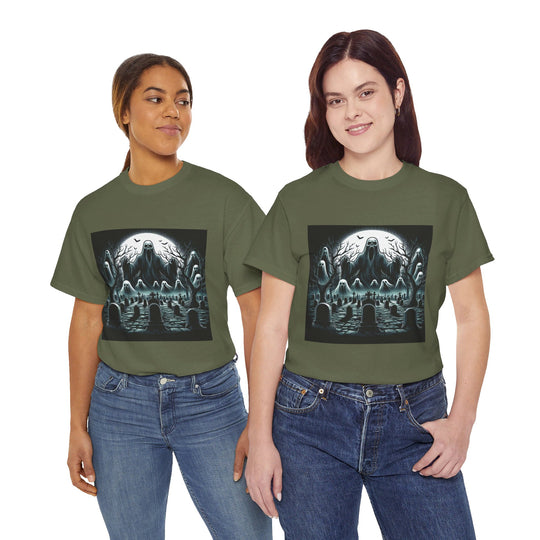 Haunted Graveyard Halloween T-Shirt