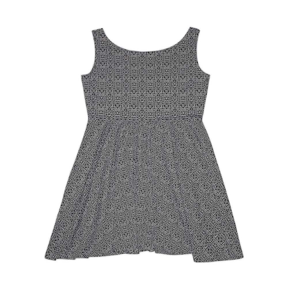 Optical Illusion Skater Dress