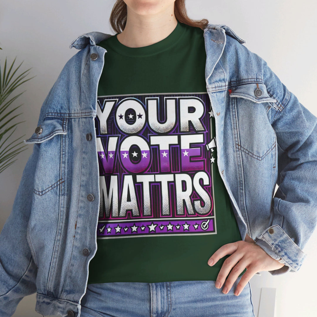 Women's Voter Tee - Your Voice Matters - Creative Canvas Corner